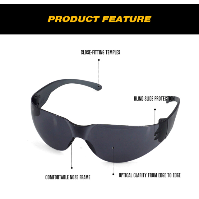 Fashionable Construction Workman Safety clear Glasses Sport Eye protection Antifog Work Glasses for Work