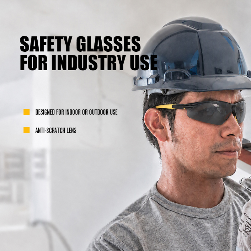 Safety Glasses for Men and Women with Anti-Fog and Scratch Resistant Wrap Around Lenses
