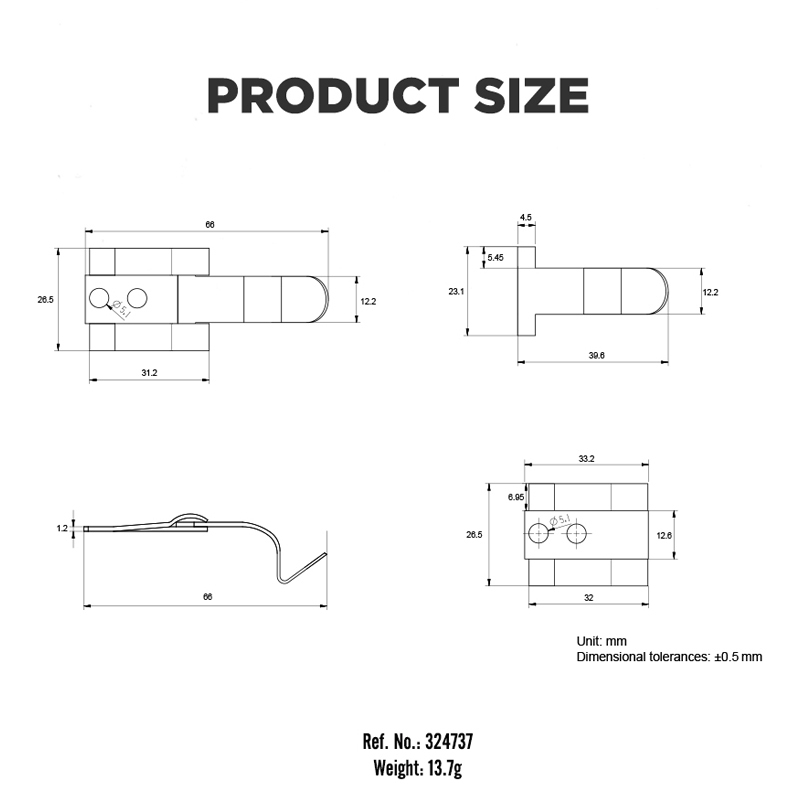 Stainless Steel Clip for 10 Pages Various Legend Flip Placard System