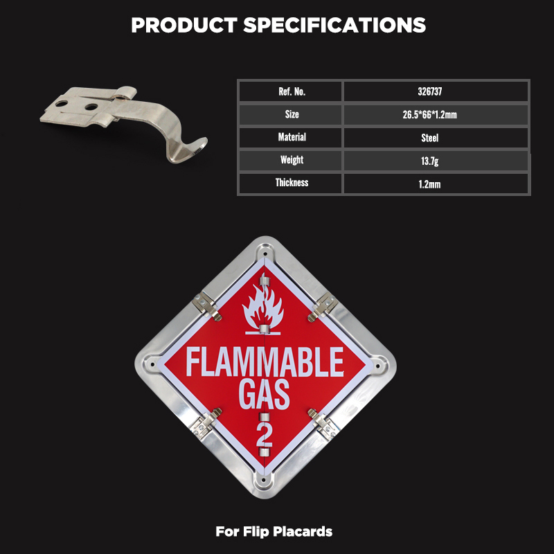 Stainless Steel Clip for 10 Pages Various Legend Flip Placard System