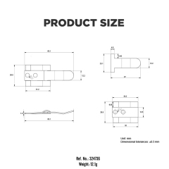 Stainless Steel Clip for Placard Holder