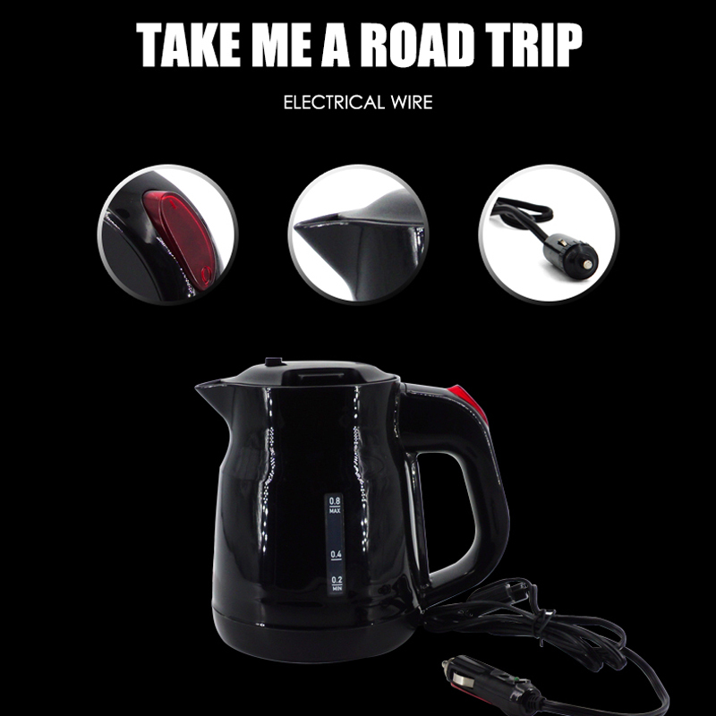 0.8L Portable Car Electric Boiling Hot Water Heater Kettle Boiler for Car