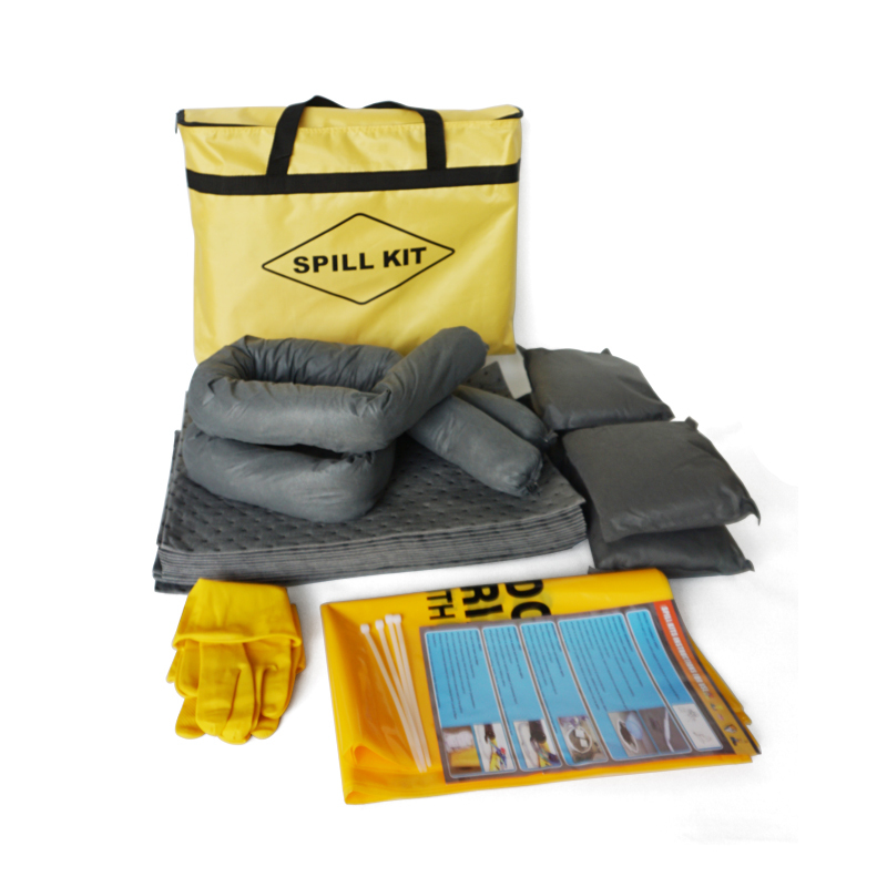 Universal Spill Kit Chemical Water & Garage Oil Cleanup