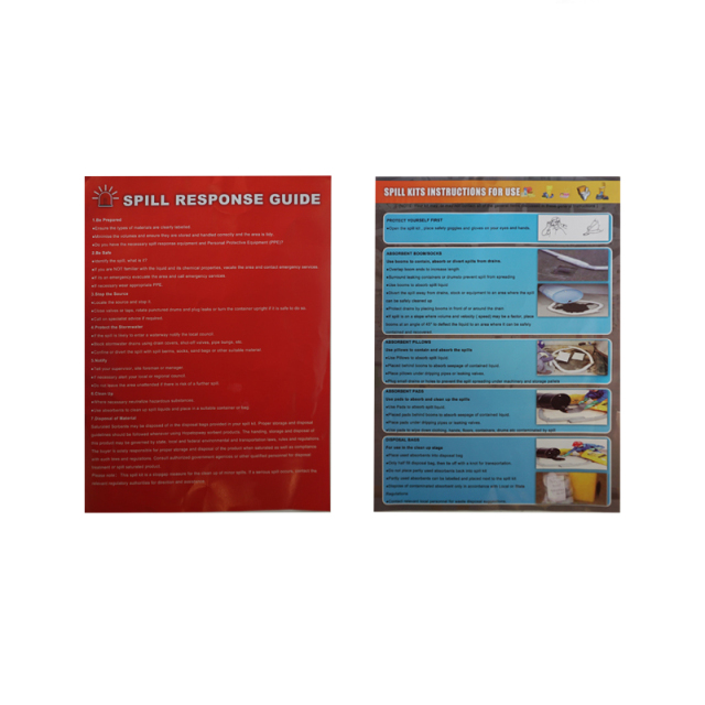 Universal Spill Kit Chemical Water & Garage Oil Cleanup