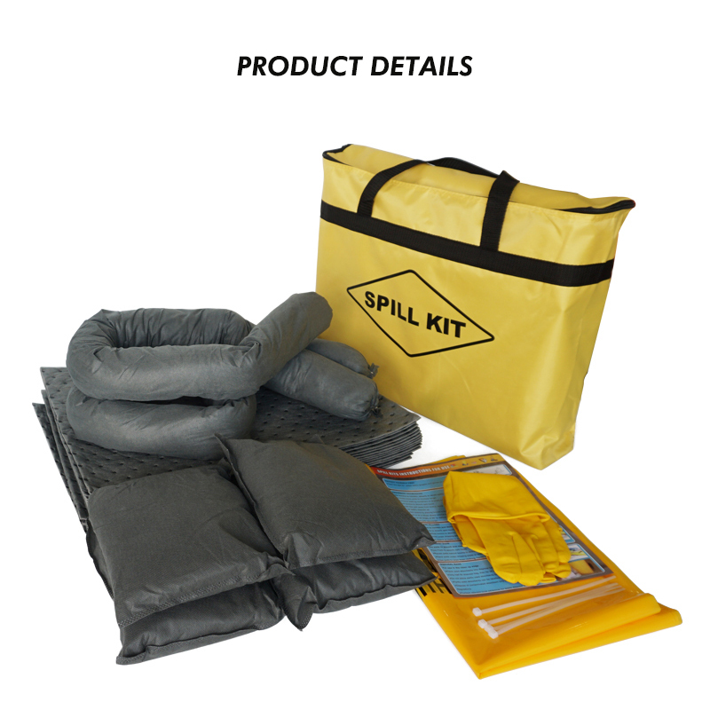 Universal Spill Kit Chemical Water & Garage Oil Cleanup