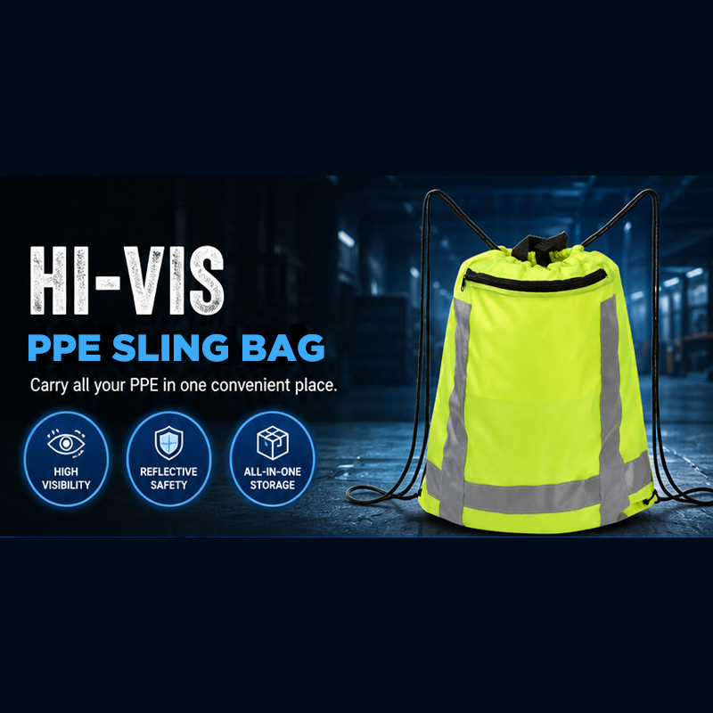 PPE Sling Bag with Reflective Safety Stripes