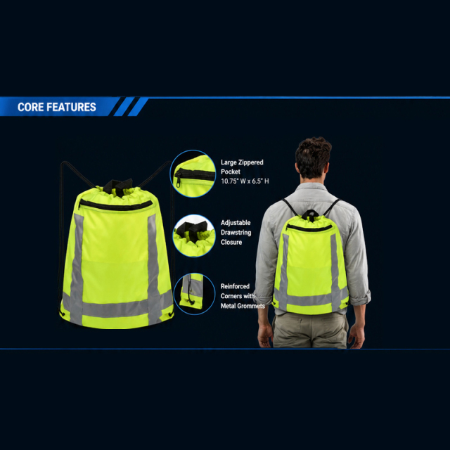 PPE Sling Bag with Reflective Safety Stripes