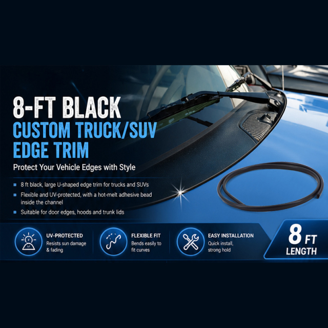 8-ft Black Custom Truck/SUV Edge Trim
