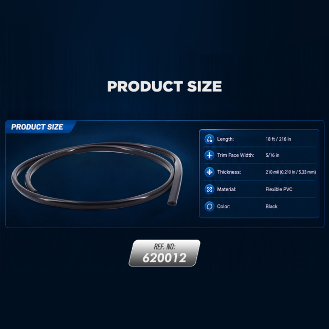 18-ft Black Door Edge Guard