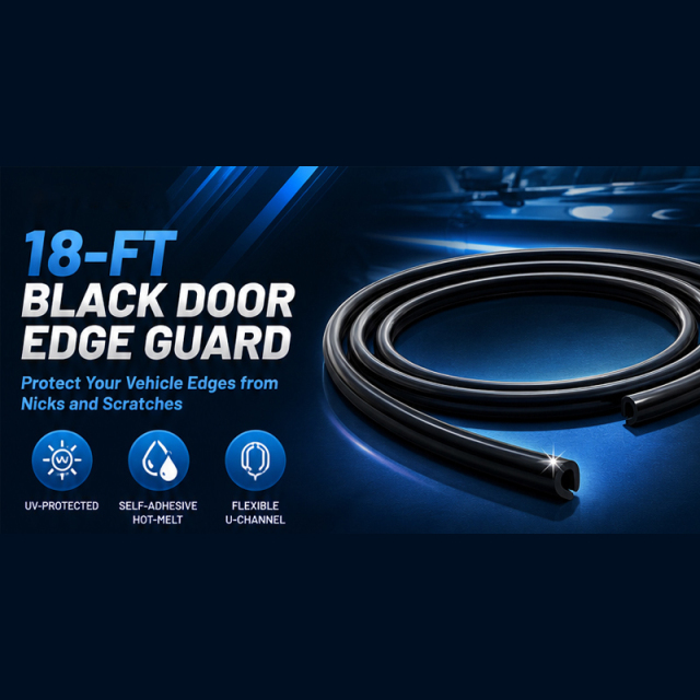 18-ft Black Door Edge Guard