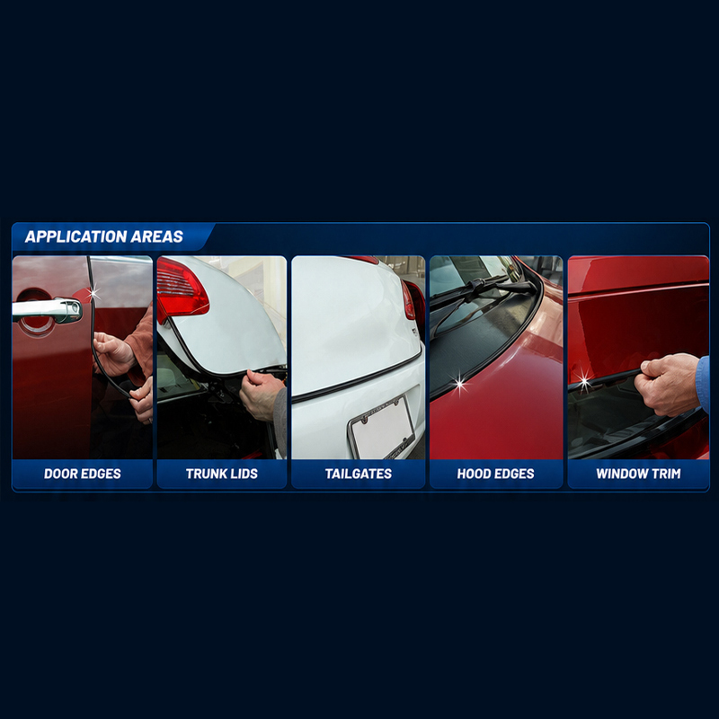 18-ft Black Door Edge Guard