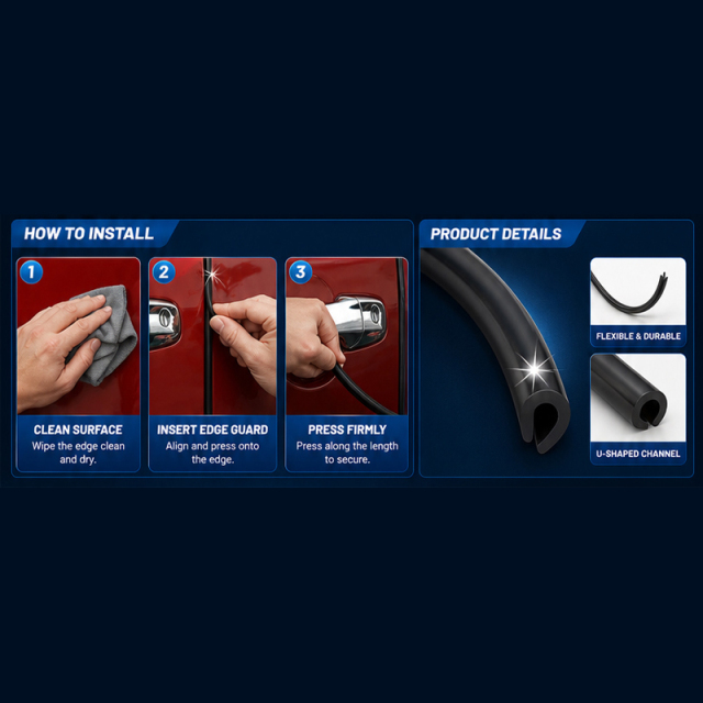 18-ft Black Door Edge Guard