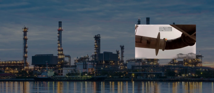 methane gas leak localization in an industrial facility using acoustic imaging