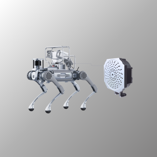 HZ-FA-371 acoustic camera mounted on inspection robot