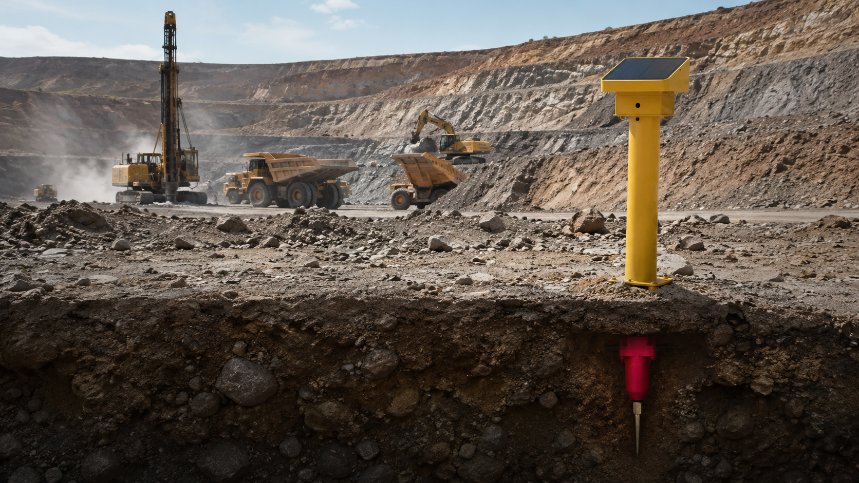 HZ-PS-20A intelligent ground activity monitoring solution for pipelines and mining sites