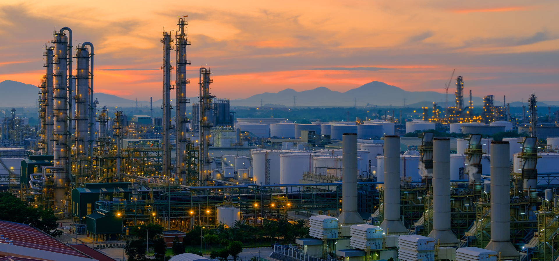 Oil and gas processing and pipeline assets monitored across the operating chain