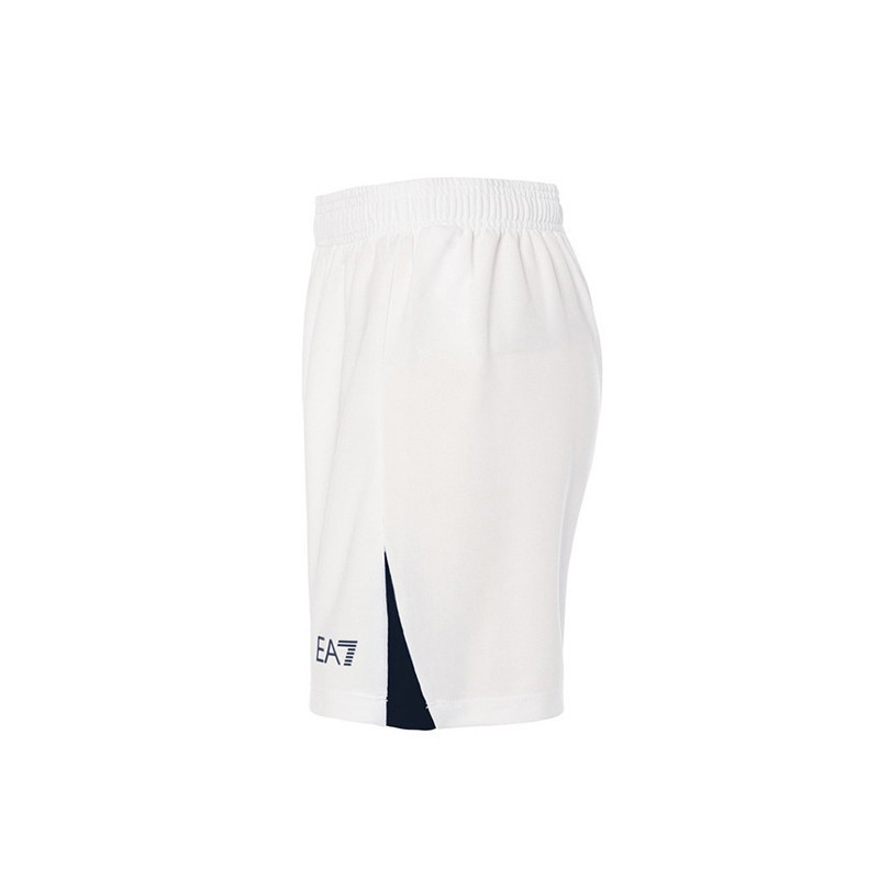 Kid's Napoli 2024/25 Home Shorts - White/Navy Blue