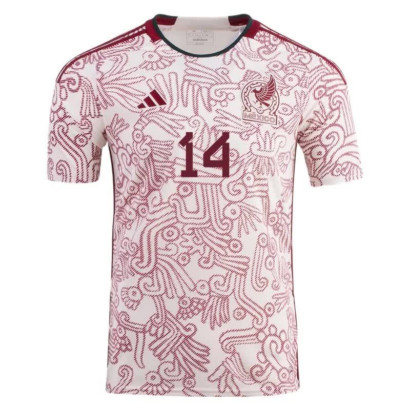 Javier Hernandez Chicharito #14 Mexico Away Jersey World Cup 2022