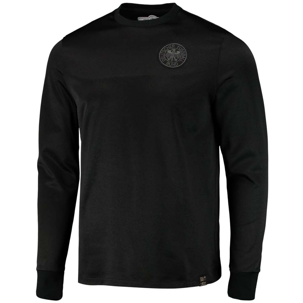 Men's Germany 1974 Home Retro Long Sleeve Captain Shirt