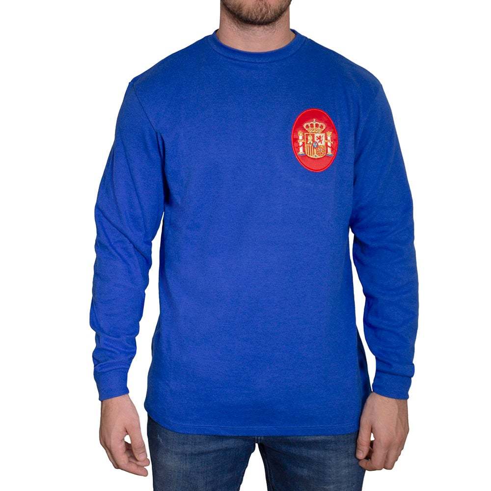 Men's Spain 1964 Long Sleeve Retro EUROCUP Shirt