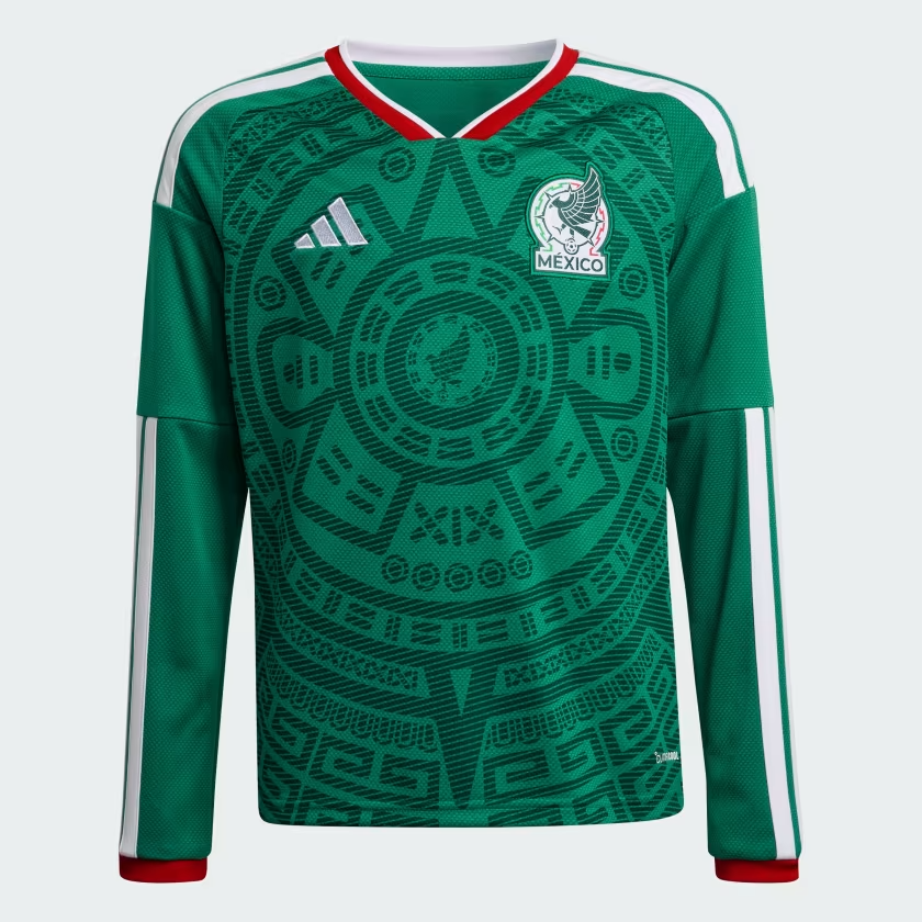 Kid's Mexico 2026 Home World Cup Long Sleeve Shirt