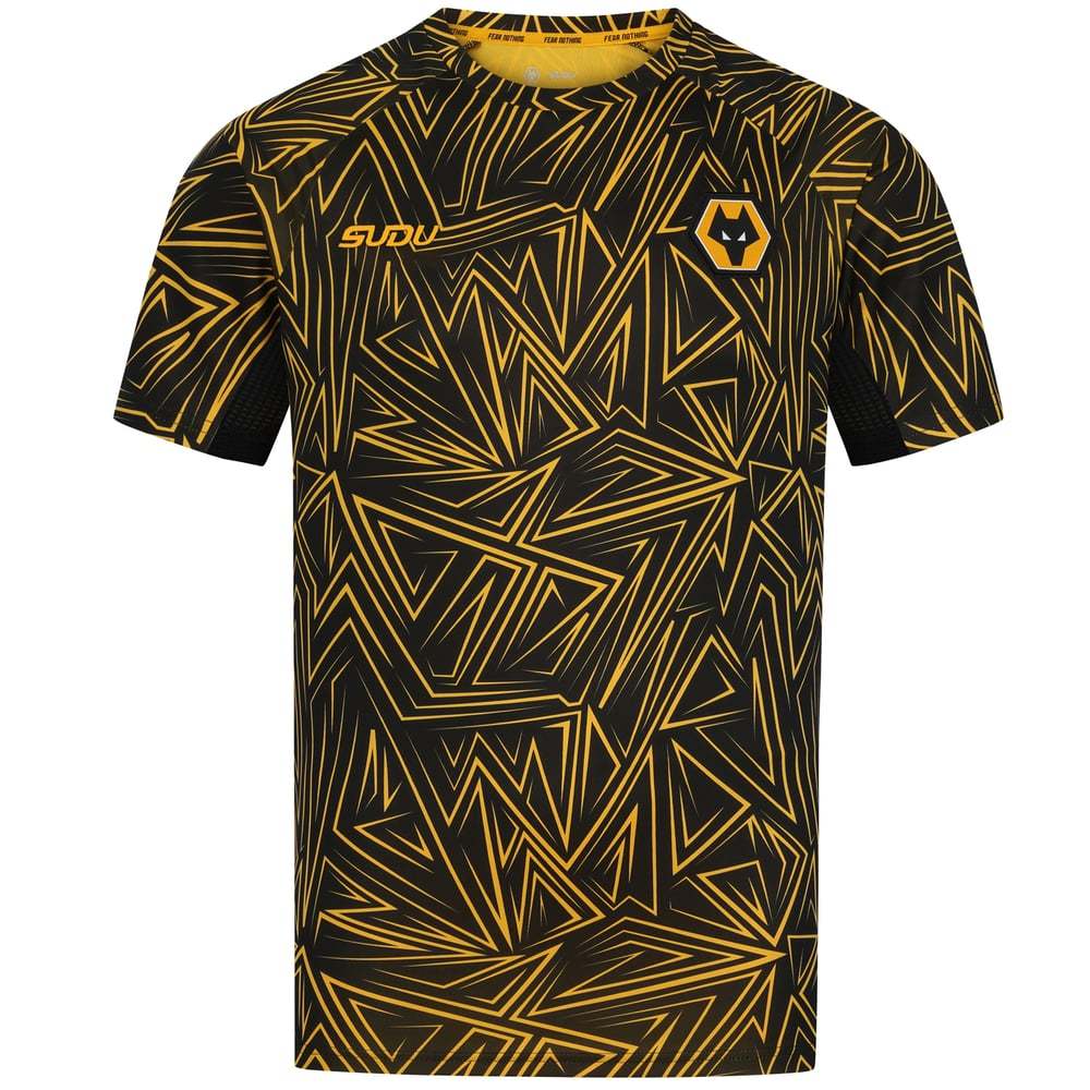 Men's Wolverhampton Wanderers 2025/26 Home Pre Match Shirt