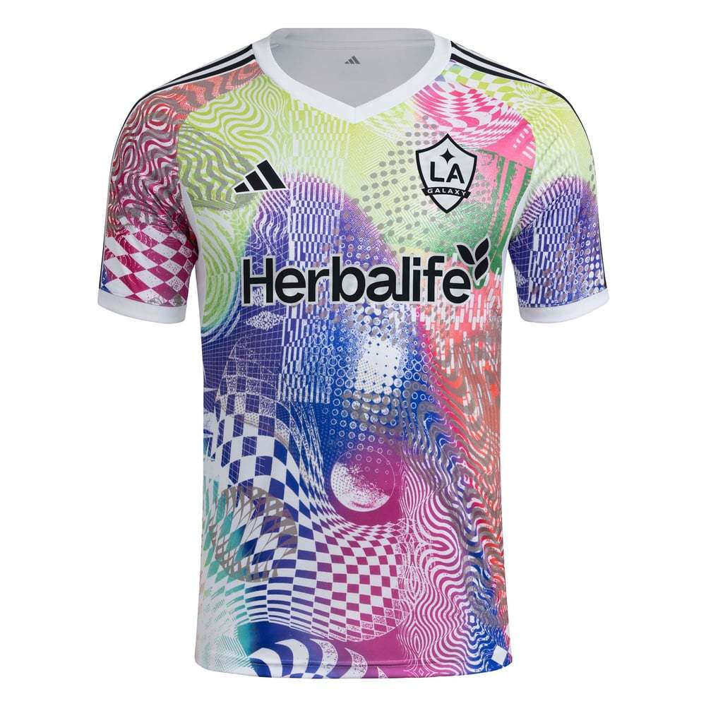 Men's LA Galaxy 2025 Third Pre Match Shirt - White