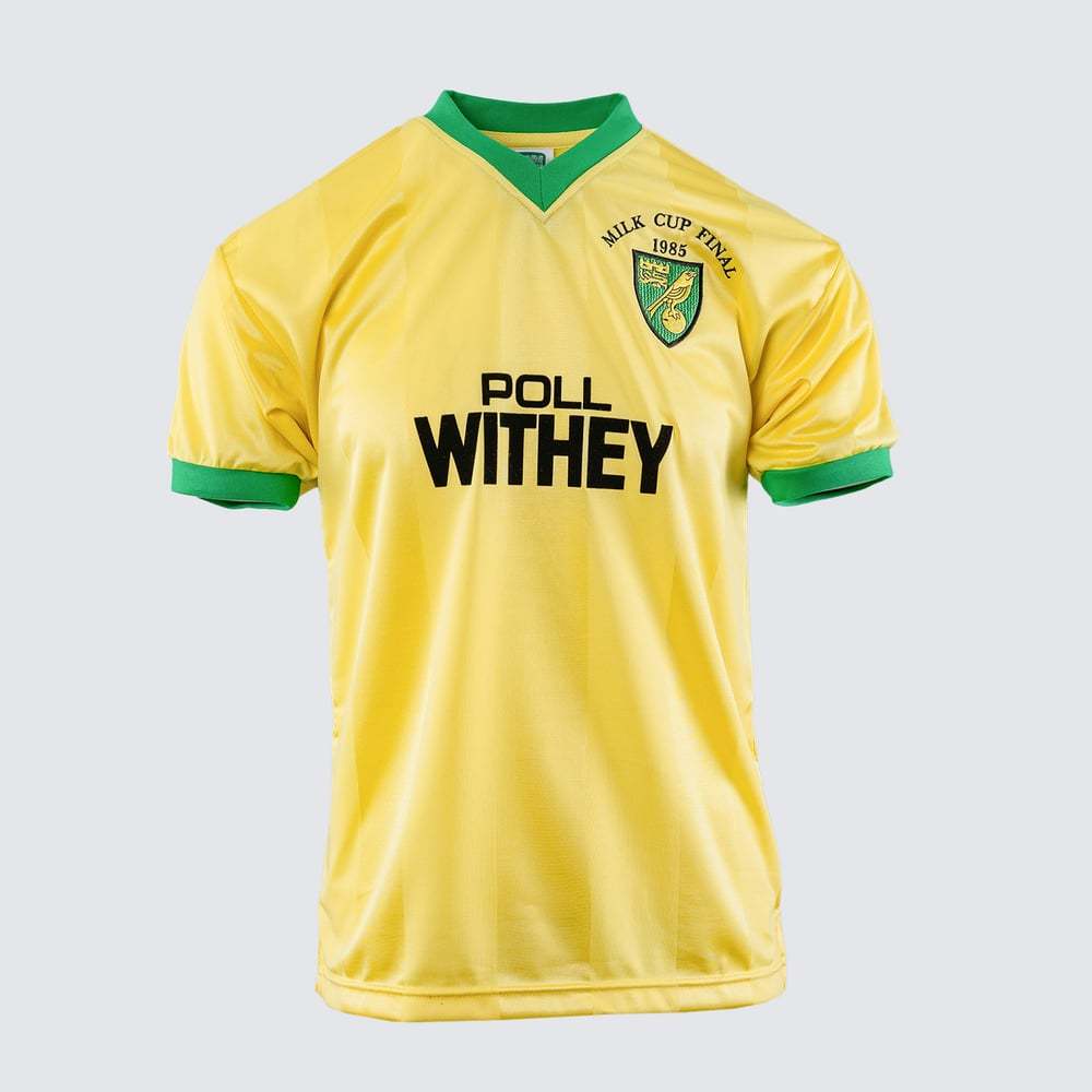 Men's Norwich City 1985 Home Retro Milk Cup Final Shirt