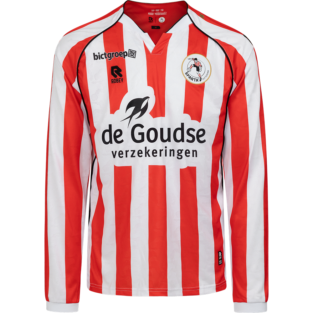 Kid's Sparta Rotterdam 2025/26 Home Long Sleeve Shirt