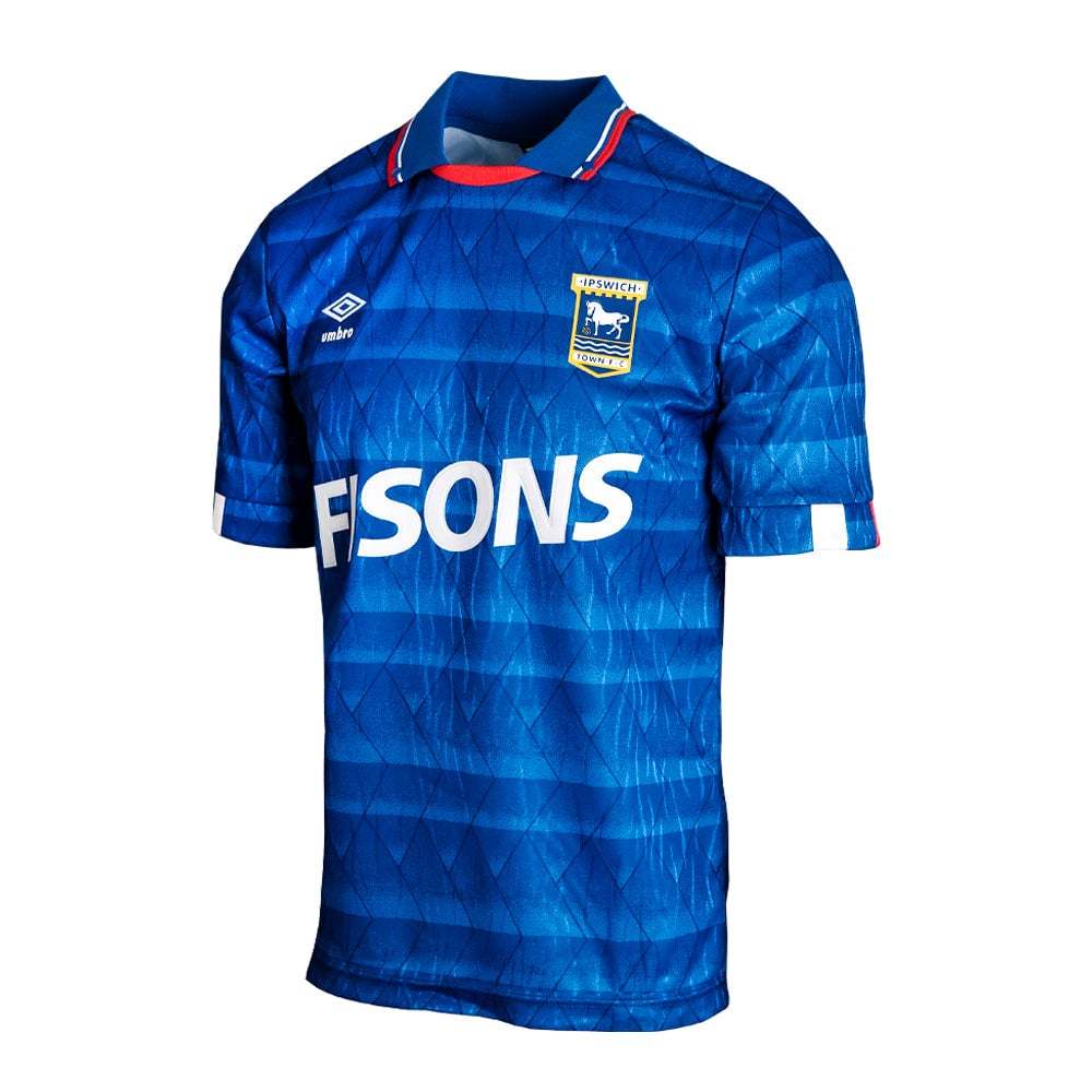 Men's Ipswich Town 1989/92 Home Retro Shirt