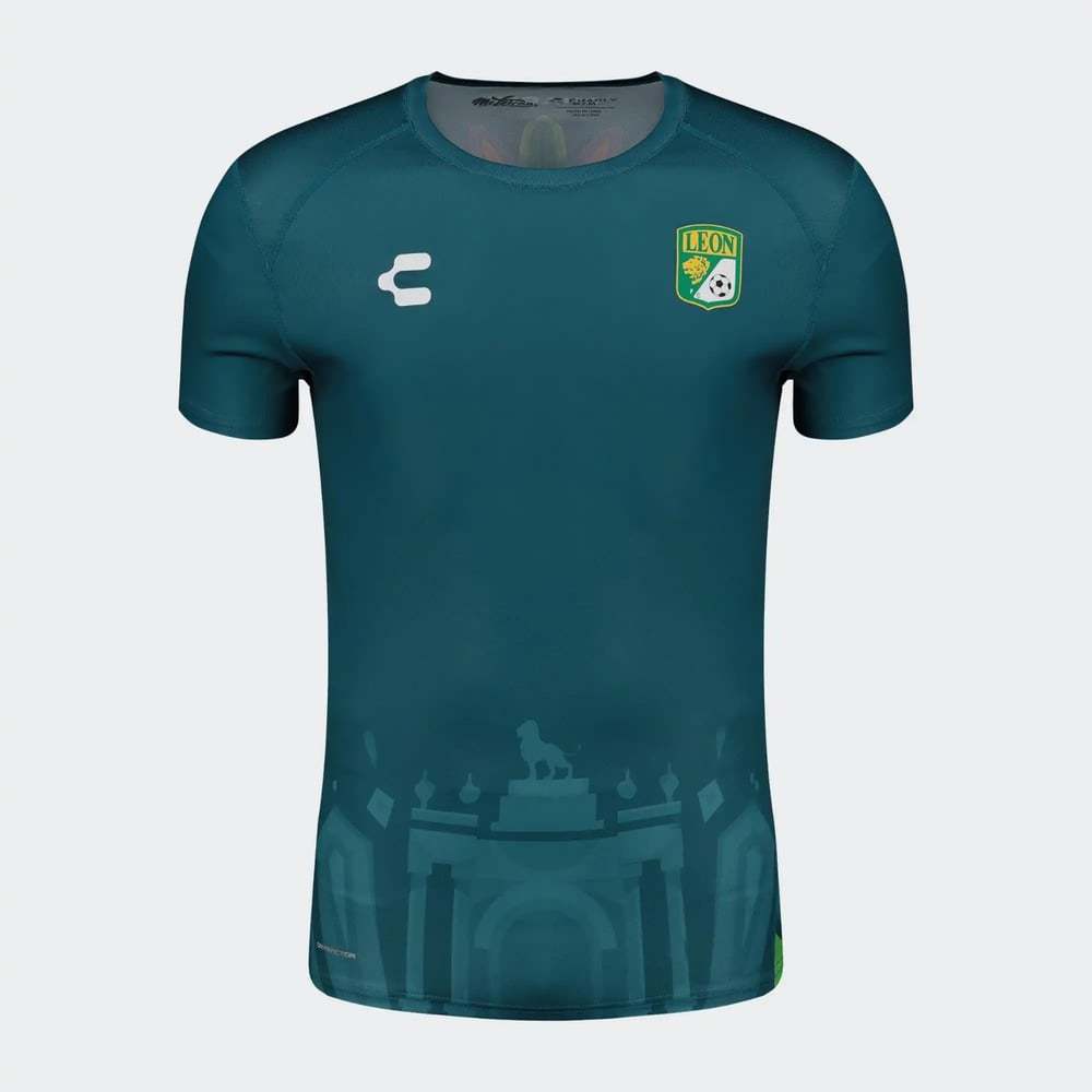 Men's Club León 2024/25 Third Prematch Shirt - Green