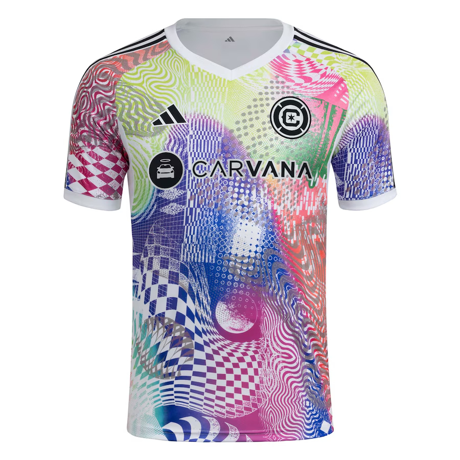 Men's Chicago Fire 2025 Third Pre Match Shirt - White