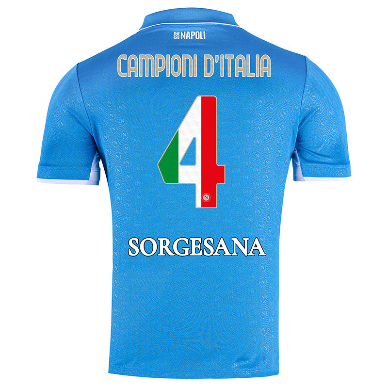 Men's Napoli 2024/25 Home Champions Of Italy Shirt