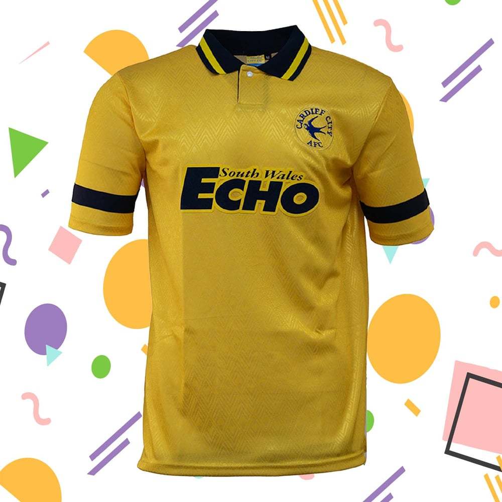 Kid's Cardiff City 1994 Away Retro Shirt