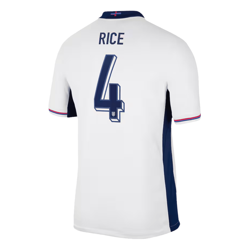 Declan Rice #4 England Home Jersey EURO 2024
