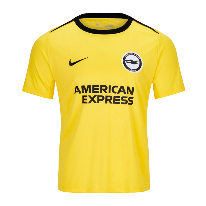 Kid's Brighton &amp; Hove Albion 2024/25 Third Warm Up Shirt - Yellow
