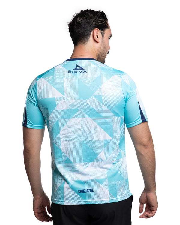 Women's Cruz Azul 2025/26 Third Warm Up Shirt - Turquoise/White