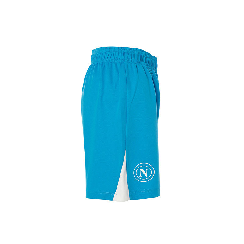 Kid's Napoli 2024/25 Home Shorts - Sky Blue