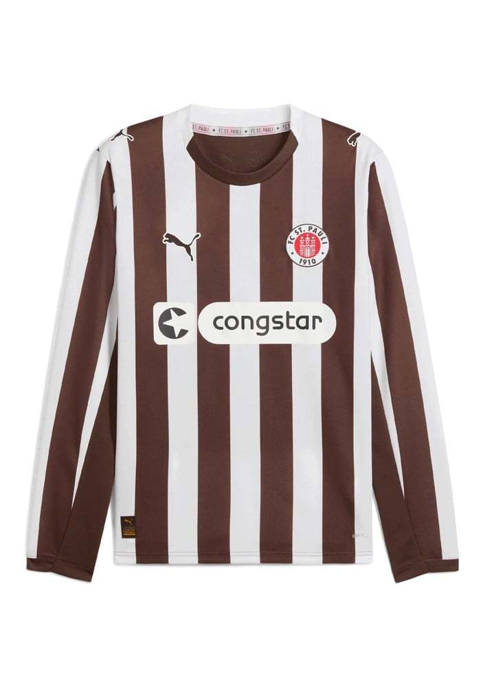 Men's FC St. Pauli 2025/26 Home Long Sleeve Shirt