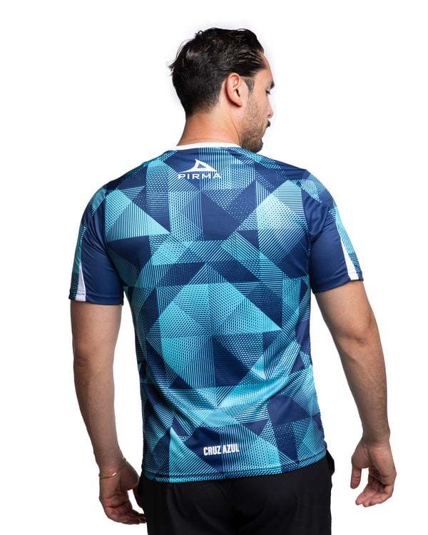 Women's Cruz Azul 2025/26 Third Warm Up Shirt - Turquoise/Navy