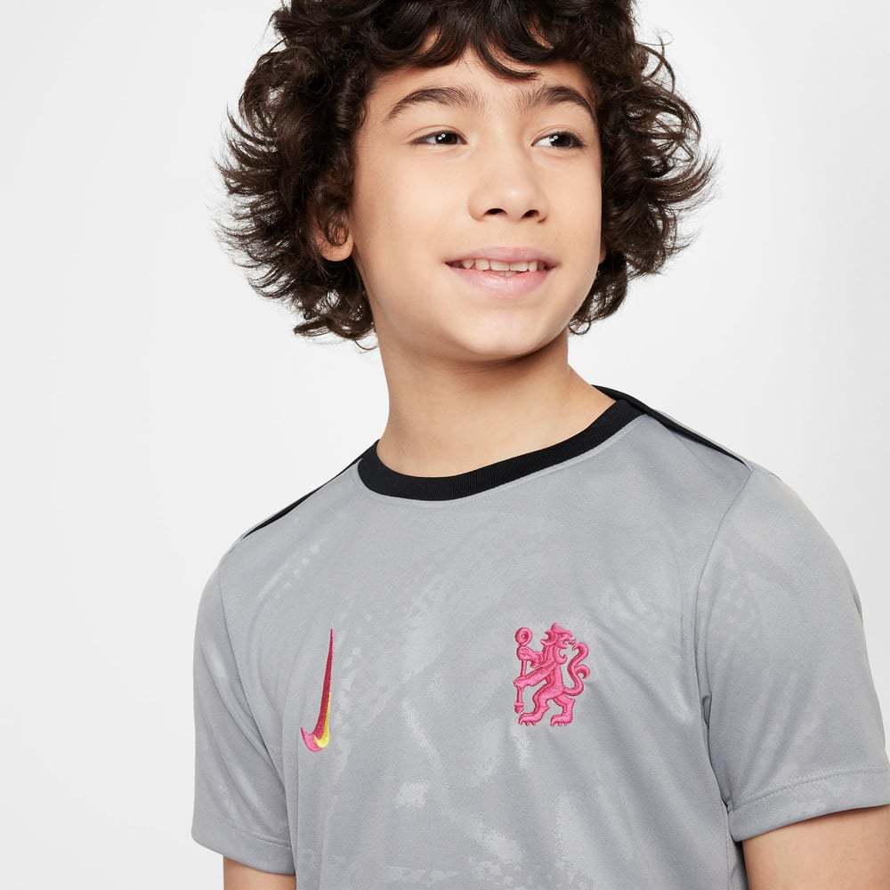 Kid's Chelsea 2024/25 Third Pre Match Shirt - Grey