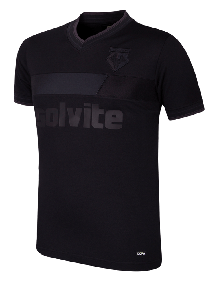 Women's Watford 1986/87 Retro Blackout Shirt