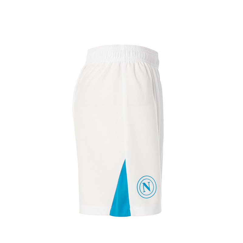 Women's Napoli 2024/25 Home Shorts - White/Sky Blue