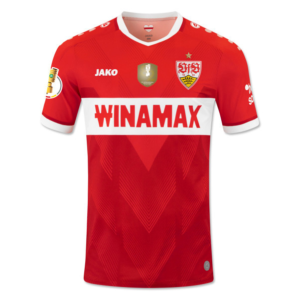 Men's VfB Stuttgart 2024/25 Away Cup Final Shirt - Red
