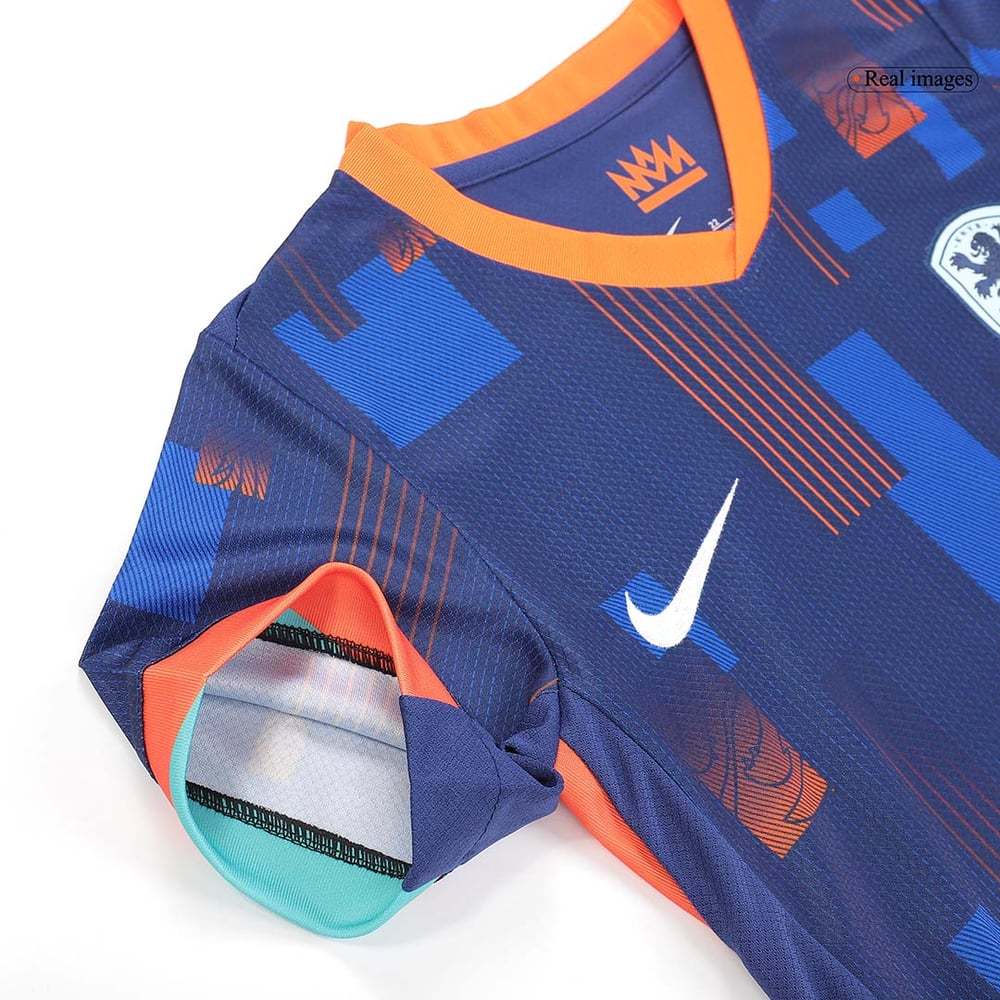 Kid's Netherlands Away Jersey+Shorts EURO 2024