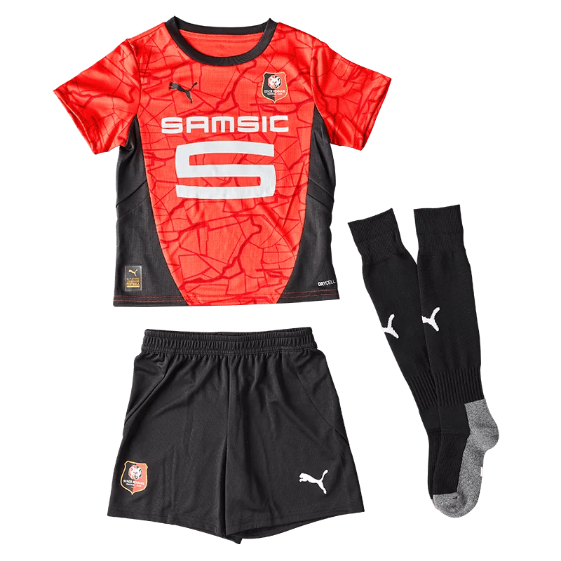 Kid's Rennes 2024/25 Home Kit