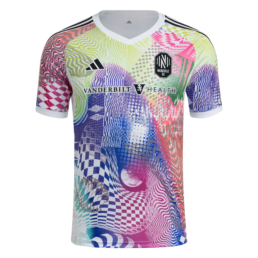 Kid's Nashville SC 2025 Third Pre Match Shirt - White