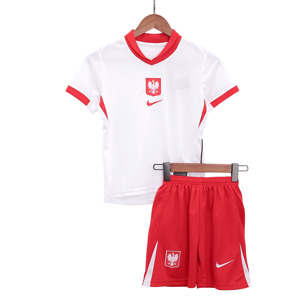 Kid's Poland Home Jersey+Shorts EURO 2024