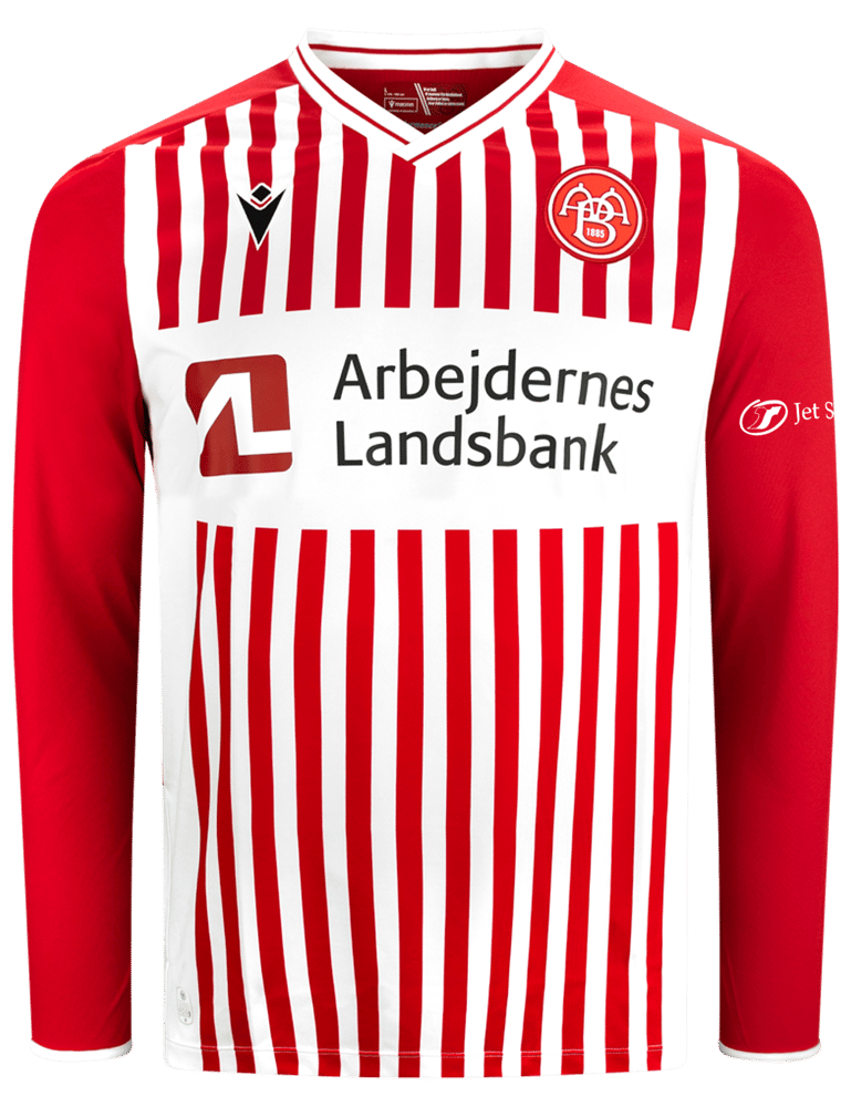 Men's AaB Fodbold 2025/26 Home Long Sleeve Shirt