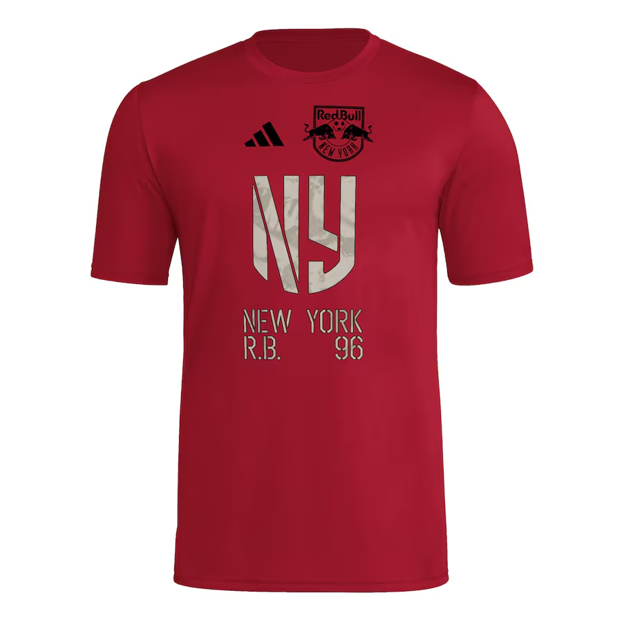 Men's New York Red Bulls 2025 Third Hook AEROREADY Shirt - Red